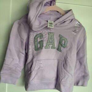 NWT Purple GAP Fleece-lined Hoodie Size 3 years